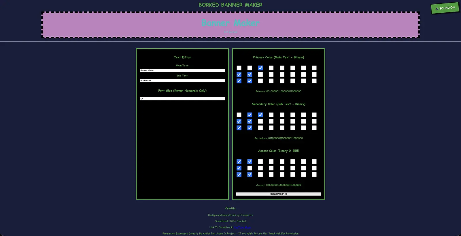 Borked Banner Maker banner