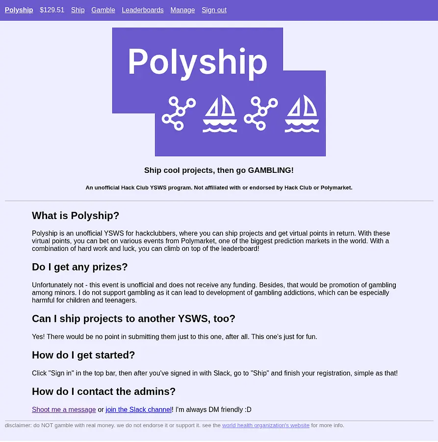 Polyship banner