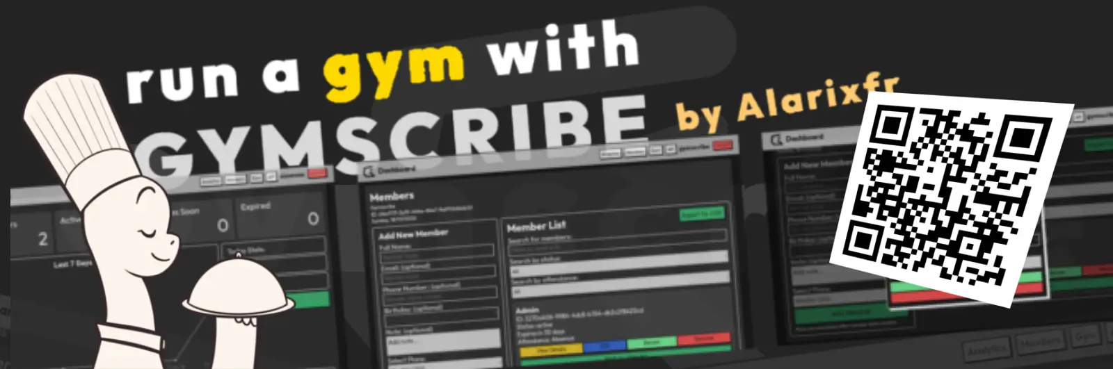 Gymscribe - Gym Manager + Tools banner
