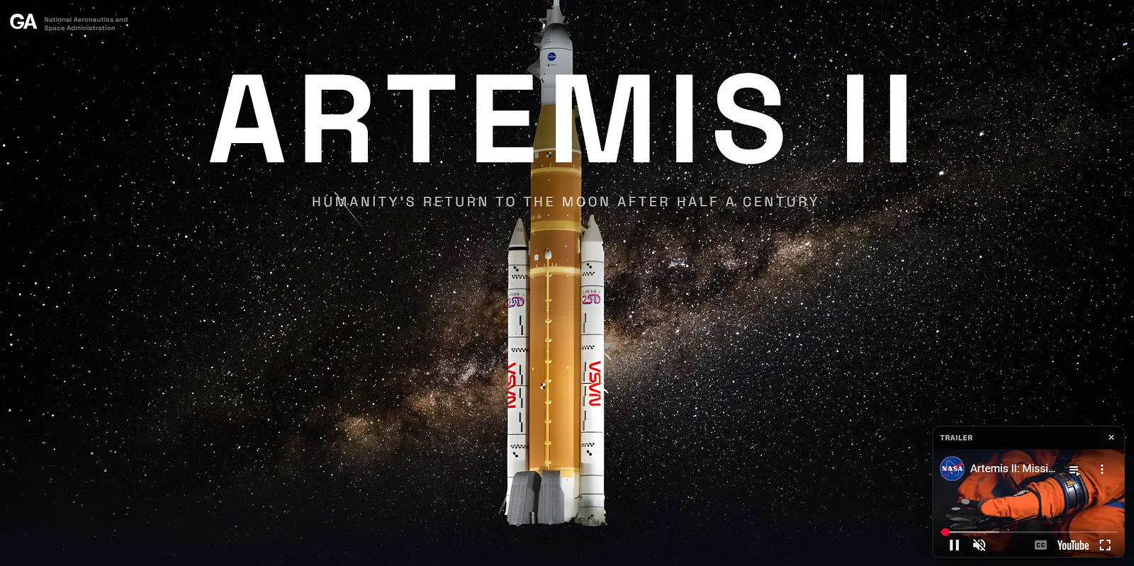 ARTEMIS II banner