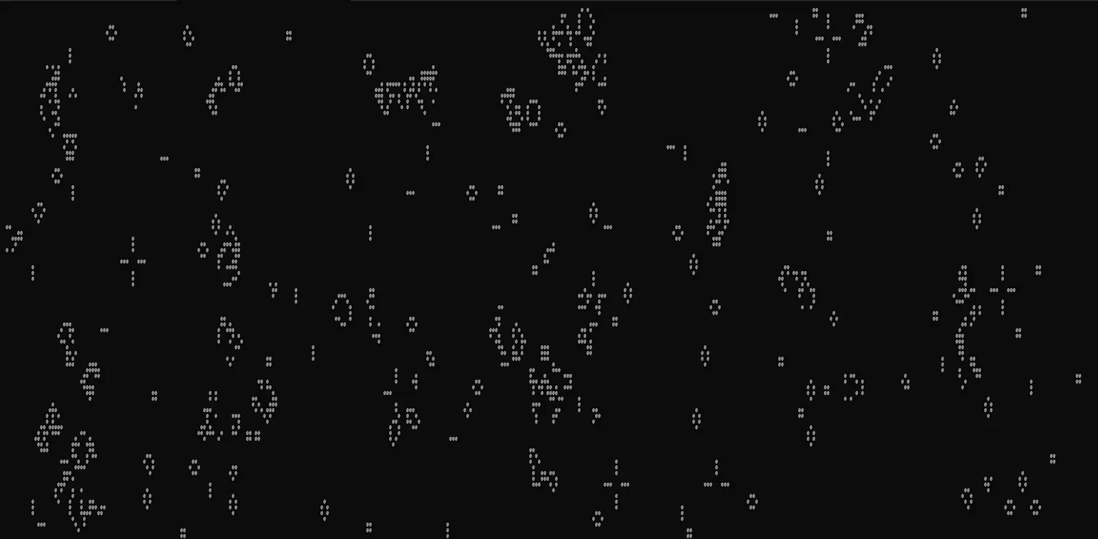 Conway's Game of Life banner