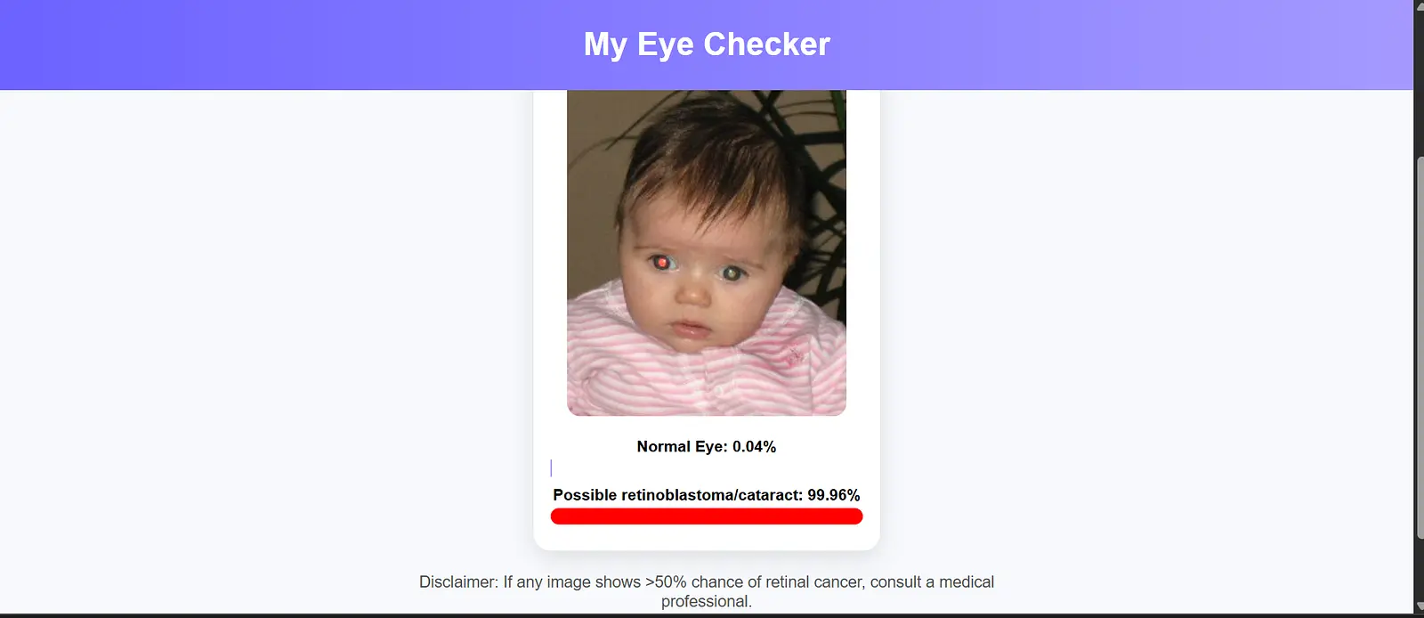 AI Retinal Cancer Detection App banner