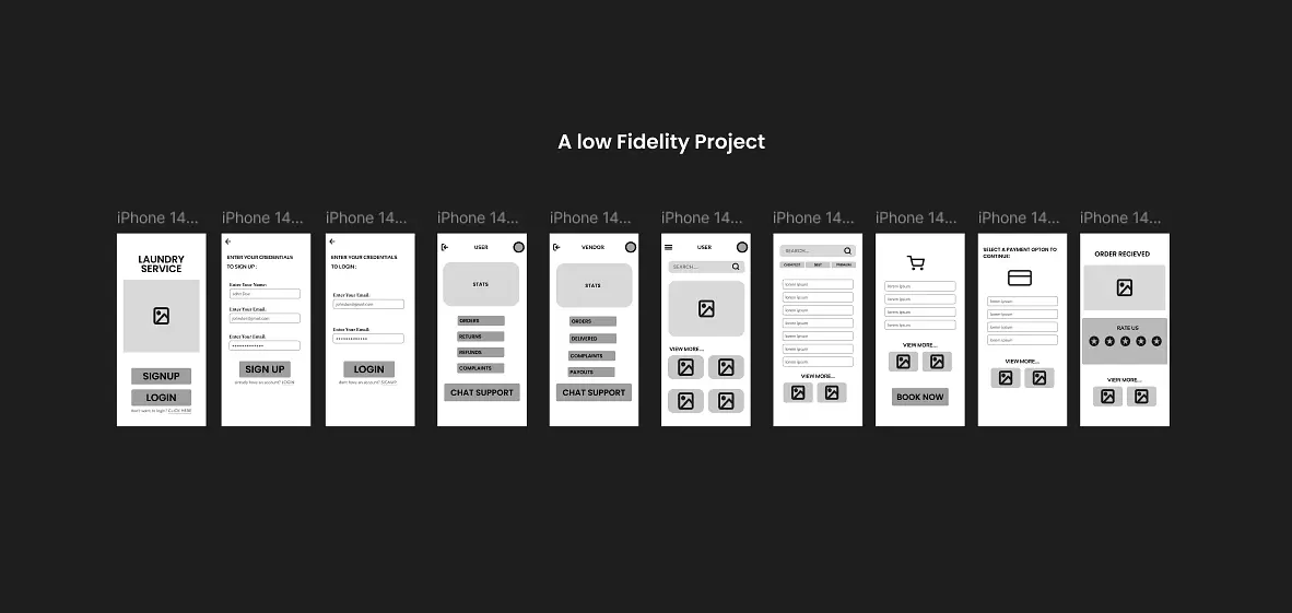 A Low-Fidelity Design for an App banner
