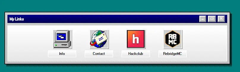 Windows 98 Inspired Portfolio! banner