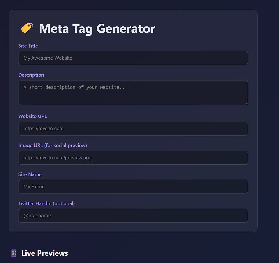 Meta tagger banner