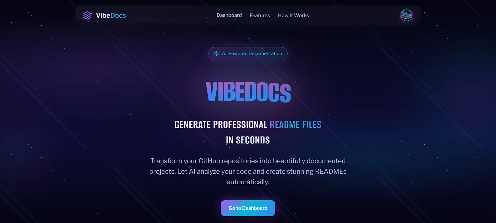 VibeDocs banner