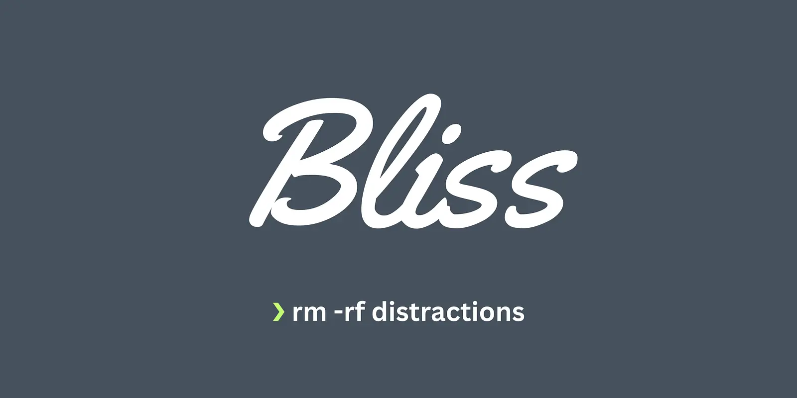 Bliss banner
